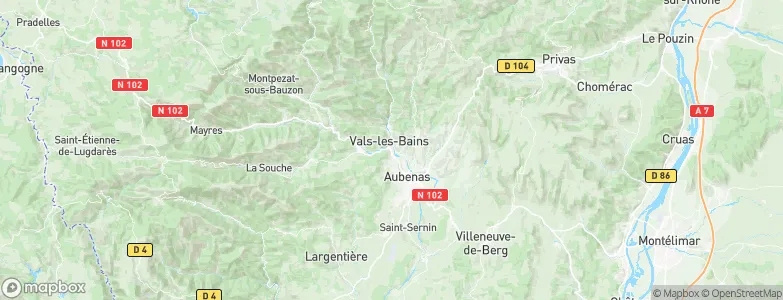 Labégude, France Map
