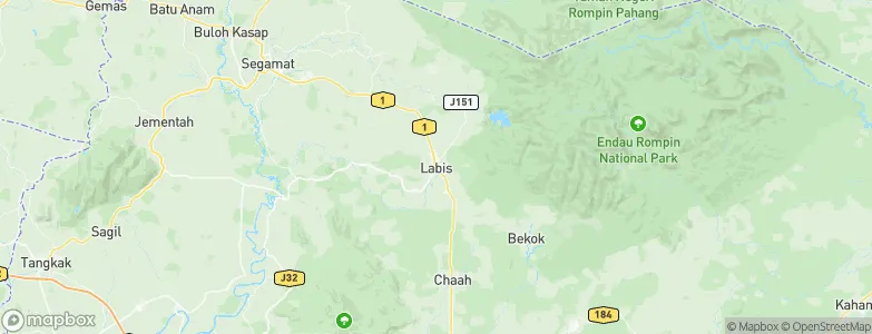 Labis, Malaysia Map