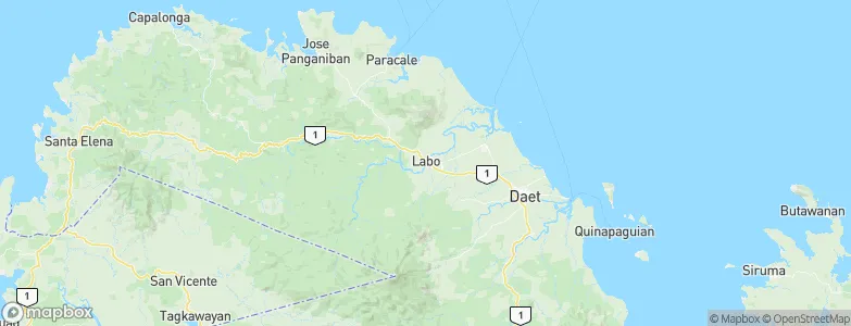 Labo, Philippines Map