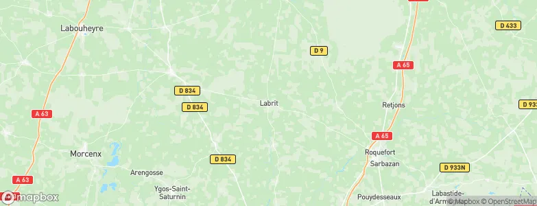 Labrit, France Map
