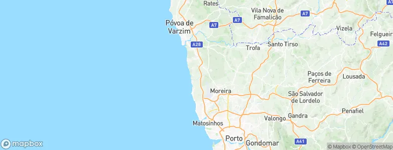 Labruge, Portugal Map