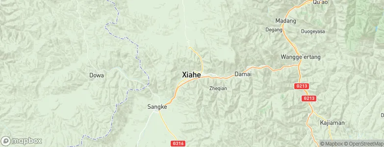 Labuleng, China Map