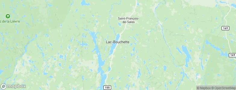 Lac-Bouchette, Canada Map