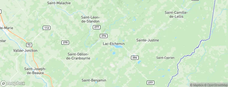 Lac-Etchemin, Canada Map
