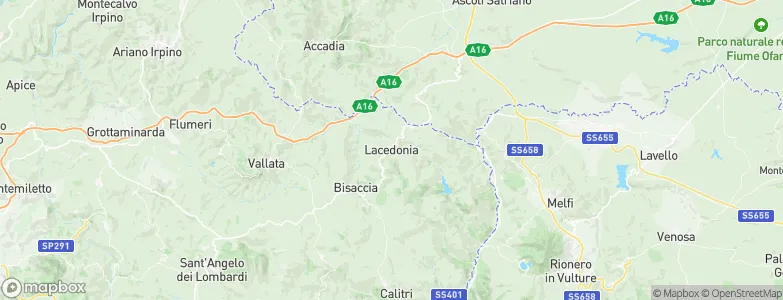 Lacedonia, Italy Map