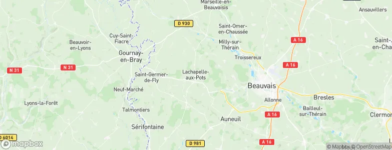 Lachapelle-aux-Pots, France Map