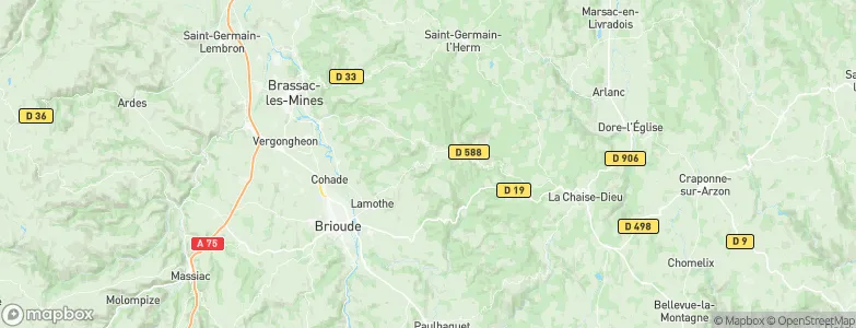 Lachaud, France Map