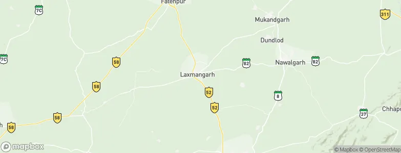 Lachhmangarh Sīkar, India Map