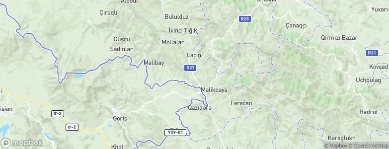 Laçın, Azerbaijan Map