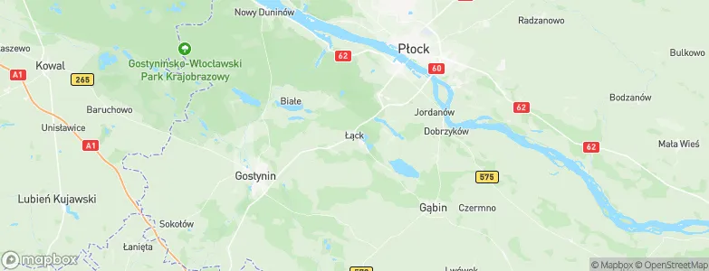 Łąck, Poland Map