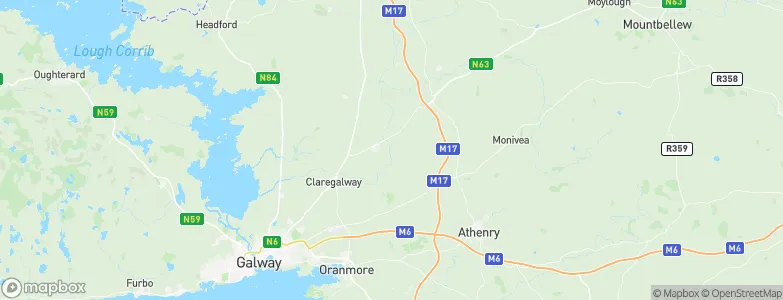 Lackagh, Ireland Map
