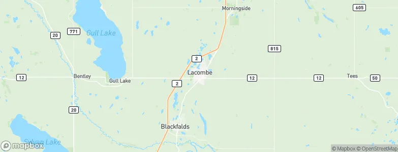 Lacombe, Canada Map