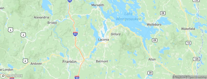 Laconia, United States Map