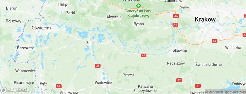 Łączany, Poland Map