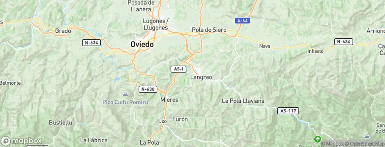 Lada, Spain Map