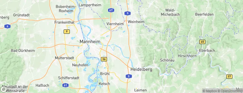 Ladenburg, Germany Map