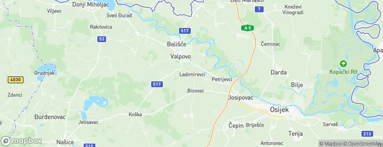 Ladimirevci, Croatia Map