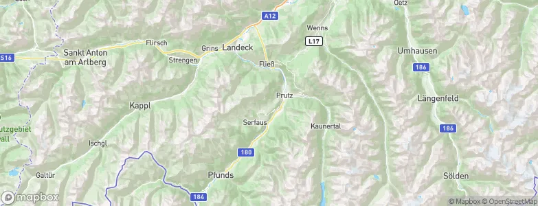 Ladis, Austria Map