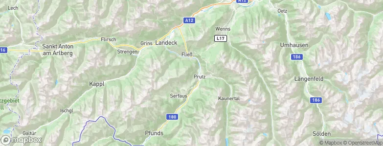 Ladis, Austria Map
