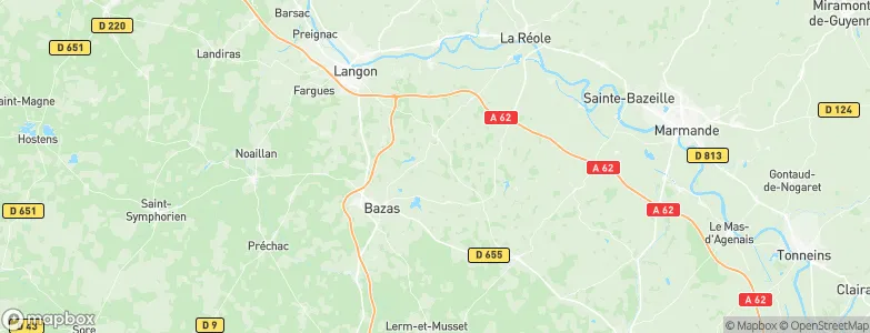 Lados, France Map