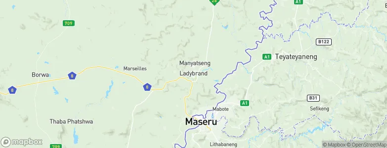 Ladybrand, South Africa Map