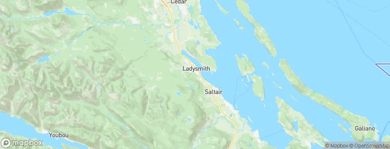 Ladysmith, Canada Map