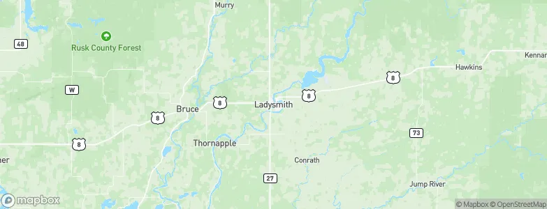 Ladysmith, United States Map