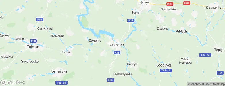 Ladyzhyn, Ukraine Map