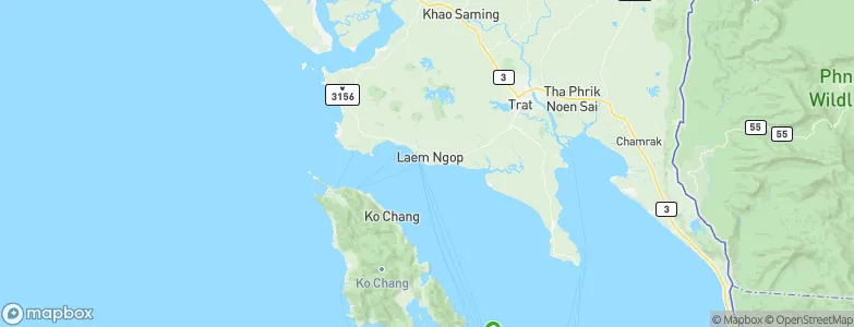 Laem Ngop, Thailand Map
