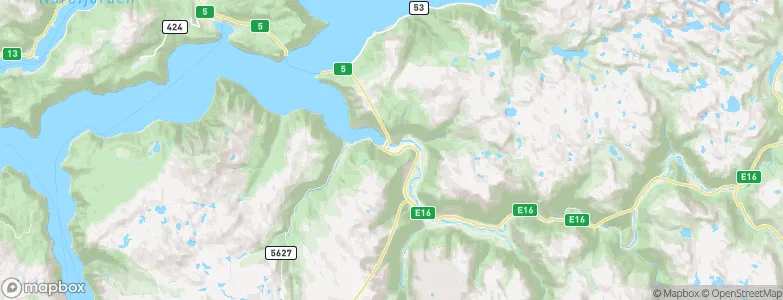 Lærdal, Norway Map