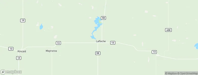 Lafleche, Canada Map