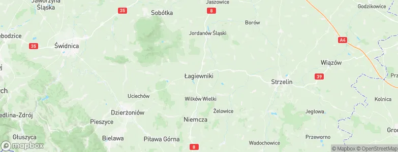 Łagiewniki, Poland Map