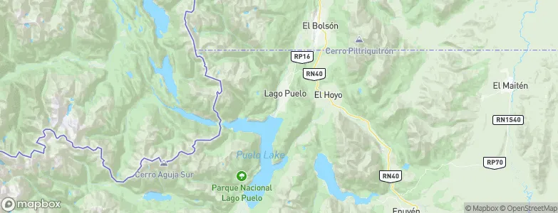 Lago Puelo, Argentina Map