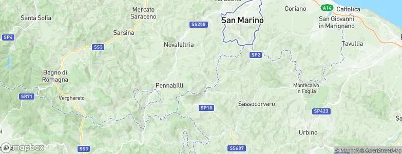 Lago Villagrande, Italy Map