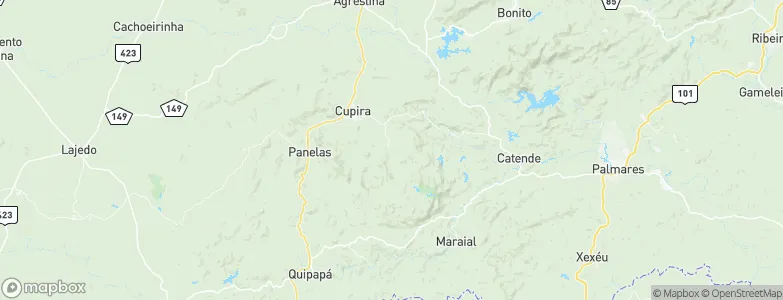 Lagoa dos Gatos, Brazil Map