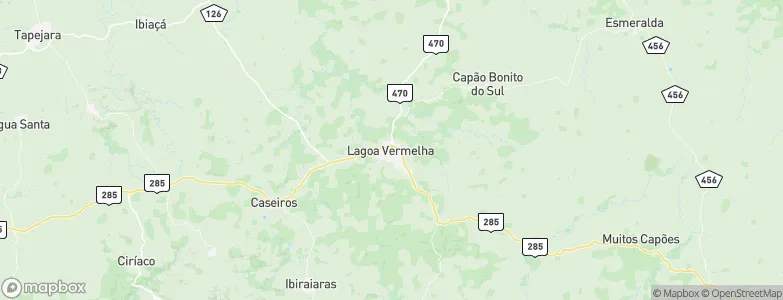 Lagoa Vermelha, Brazil Map