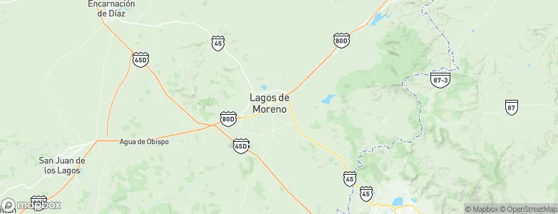Lagos de Moreno, Mexico Map