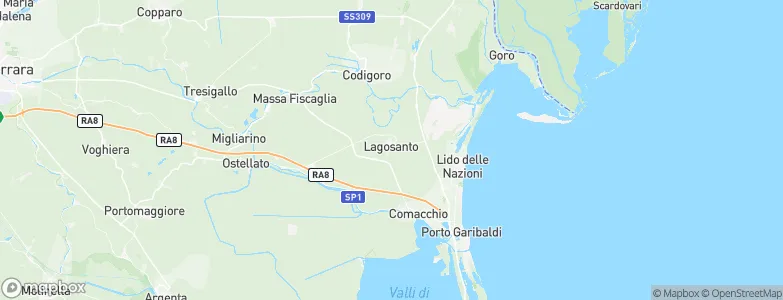 Lagosanto, Italy Map