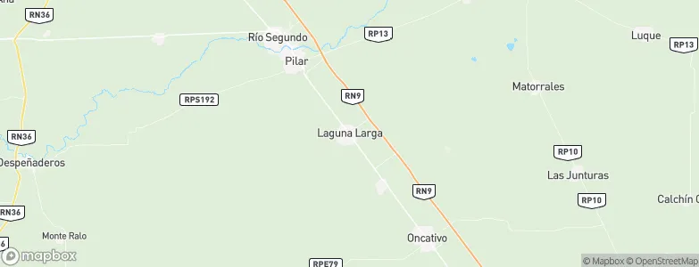 Laguna Larga, Argentina Map