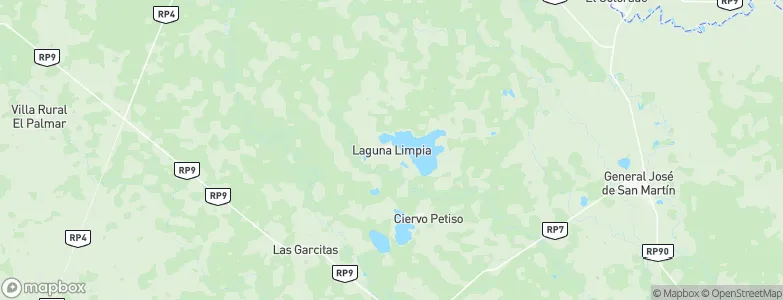Laguna Limpia, Argentina Map