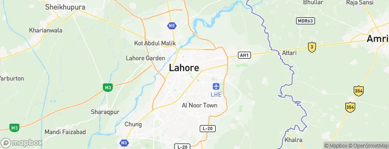 Lahore, Pakistan Map