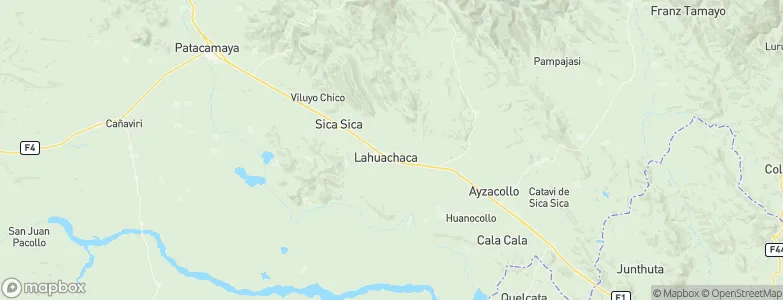 Lahuachaca, Bolivia Map