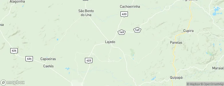 Lajedo, Brazil Map