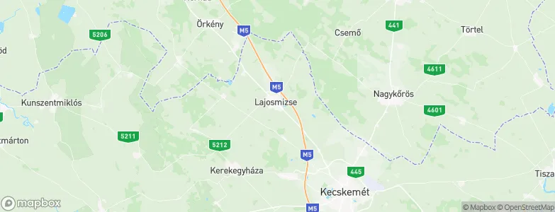 Lajosmizse, Hungary Map
