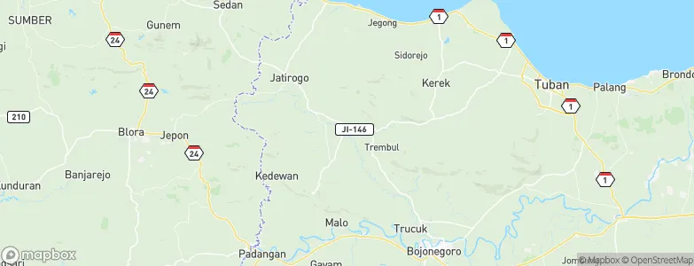 Laju Kidul, Indonesia Map