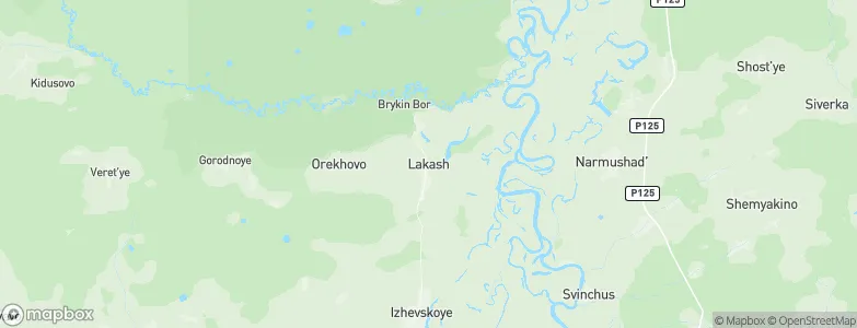 Lakash, Russia Map