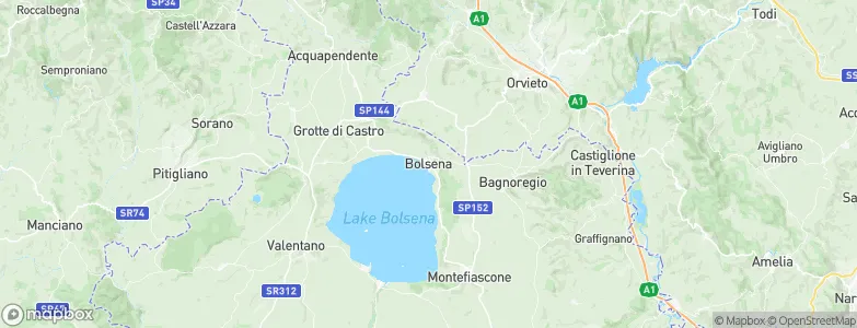 Lake Bolsena, Italy Map