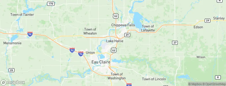 Lake Hallie, United States Map