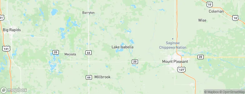 Lake Isabella, United States Map