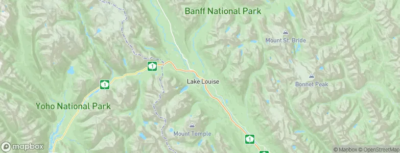 Lake Louise, Canada Map